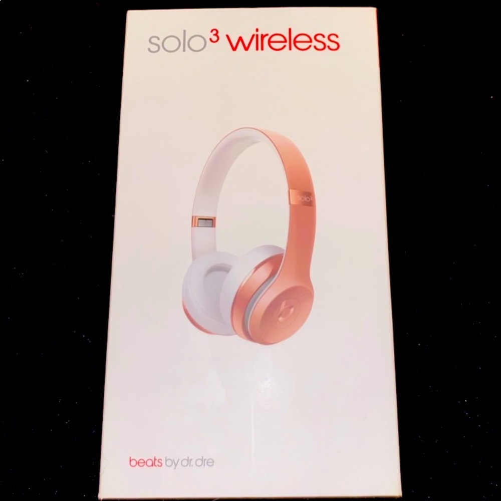 💎Beats By Dre Solo 3 Wireless Rose 🌹 Gold💎